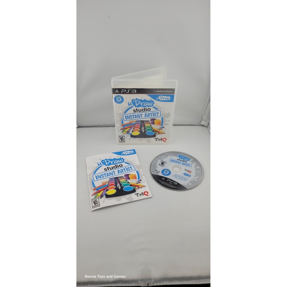 UDraw Studio: Instant Artist (Sony Playstation 3, PS3, 2011) CIB Complete Tested